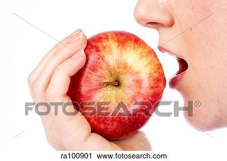Bite an apple View Large Photo Image Stock Image - Bite an apple. Fotosearch