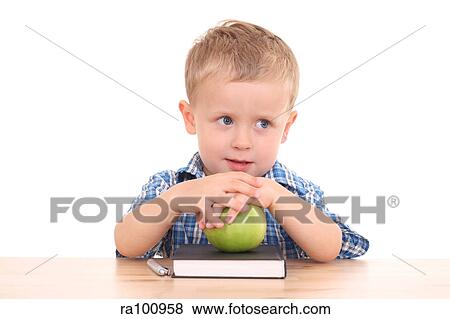 Boy eating View Large Photo Image Stock Photo - Boy eating. Fotosearch