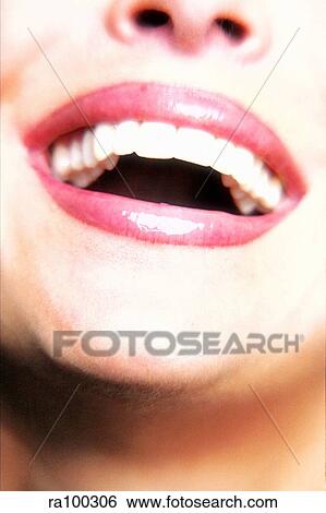 Stock Photograph - Close up smile. Fotosearch