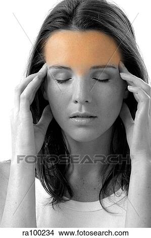 Picture - Concept headache. Fotosearch