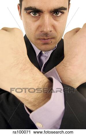 Defensive male pose View Large Photo Image Stock Image - Defensive male pose. Fotosearch