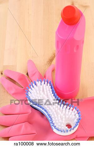 Domestic cleaning kit View Large Photo Image Stock Photo - Domestic cleaning kit. Fotosearch