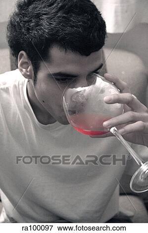 Drinking man View Large Photo Image Stock Photo - Drinking man. Fotosearch