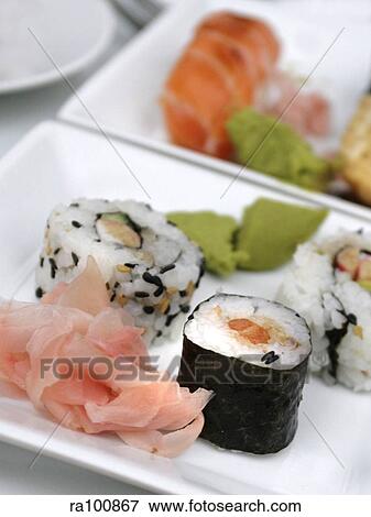 Stock Photo - Eastern food sushi. Fotosearch