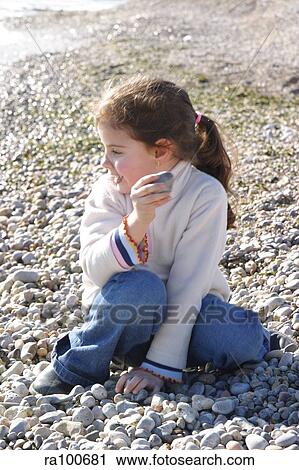 Girl by beach View Large Photo Image Stock Image - Girl by beach. Fotosearch