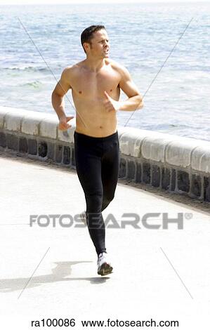 Jogging man View Large Photo Image Stock Photograph - Jogging man. Fotosearch