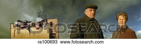 Stock Image - Old couple. Fotosearch