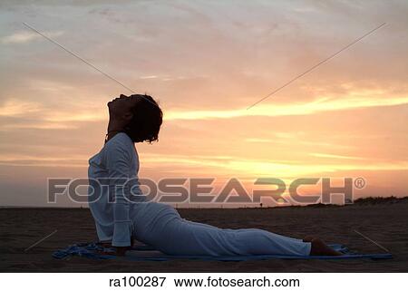 Person at sun down View Large Photo Image Stock Photo - Person at sun down. Fotosearch