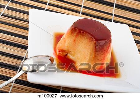 Pudding dish View Large Photo Image Stock Photo - Pudding dish. Fotosearch