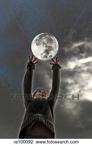 Reaching for the moon View Large Photo Image Stock Image - Reaching for the moon. Fotosearch