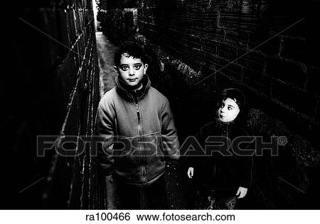 Stock Photograph - Sad boys. Fotosearch