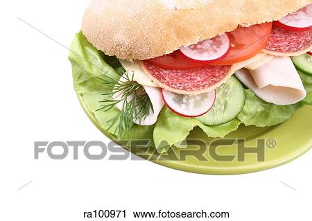 Stock Image - Salad batch. Fotosearch
