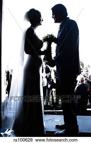 Silhouette wedding View Large Photo Image Stock Photo - Silhouette wedding. Fotosearch
