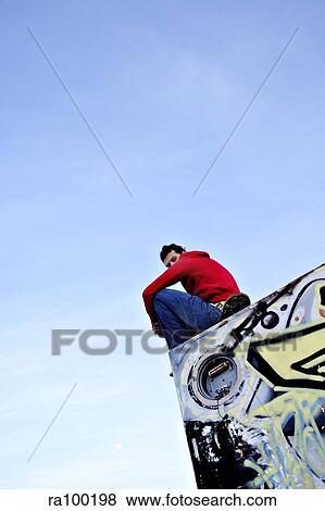 Stock Photo - Skateboard boy. Fotosearch