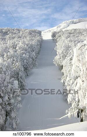 Ski run piste View Large Photo Image Stock Photograph - Ski run piste. Fotosearch