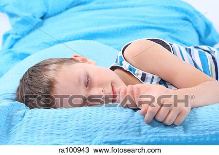 Stock Image - Sleeping child. Fotosearch