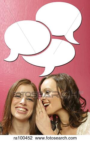 Talking women with speech bubbles View Large Photo Image Stock Image - Talking women with speech bubbles. Fotosearch