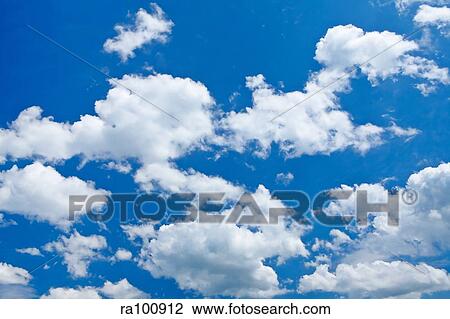 Stock Image - White clouds. Fotosearch