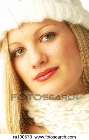 Woman in hat View Large Photo Image Stock Photo - Woman in hat. Fotosearch