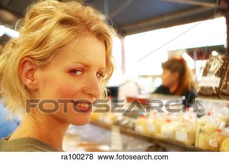 Stock Photo - Woman shopping. Fotosearch