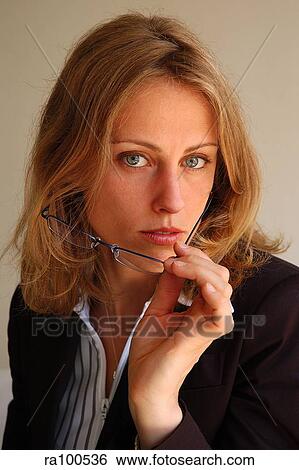 Woman thinking View Large Photo Image Stock Photograph - Woman thinking. Fotosearch