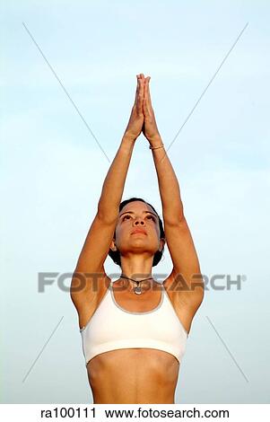 Woman yoga View Large Photo Image Stock Image - Woman yoga. Fotosearch