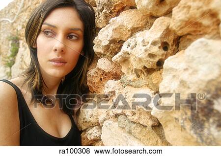 Stock Photo - Woman's head and shoulders. Fotosearch
