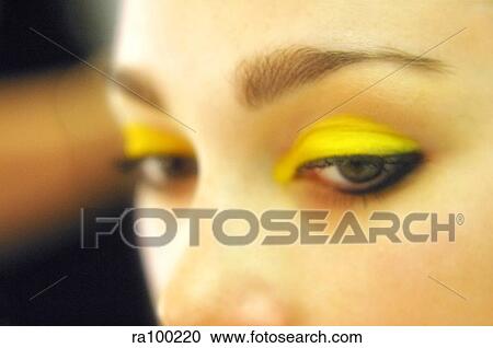 Yellow eye liner View Large Photo Image Stock Image - Yellow eye liner. Fotosearch