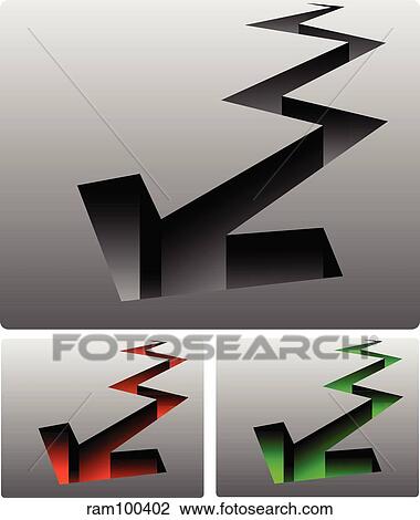 3d arrow View Large Illustration Drawing - 3d arrow. Fotosearch