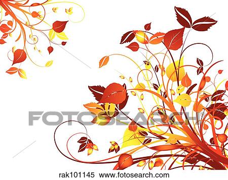 Abstract floral design View Large Illustration Stock Illustration - Abstract floral design. Fotosearch