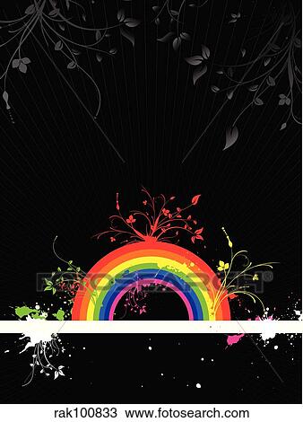Drawing - Abstract rainbow grunge. Fotosearch