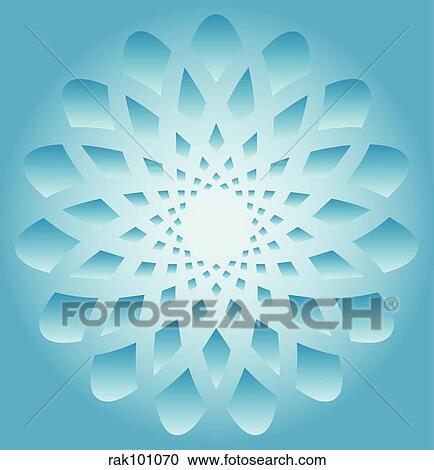 Abstract snowflake View Large Illustration Clipart - Abstract snowflake. Fotosearch