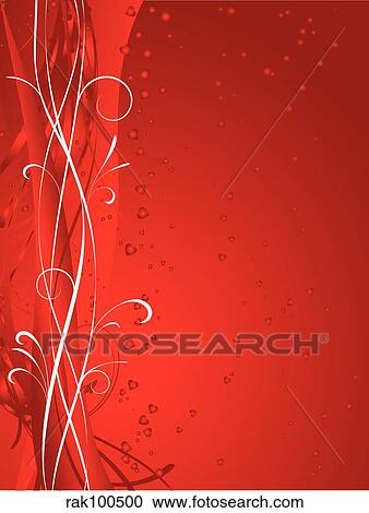 Clipart - Abstract Valentines. Fotosearch