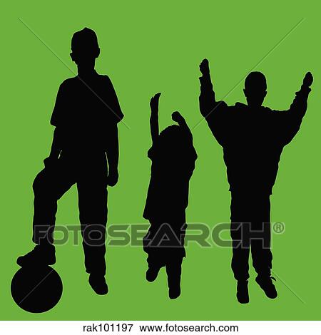 Active young boys View Large Illustration Stock Illustration - Active young boys. Fotosearch