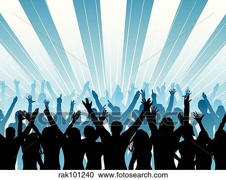 Audience View Large Illustration Clipart - Audience. Fotosearch