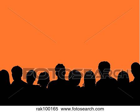 Stock Illustration - audience. Fotosearch
