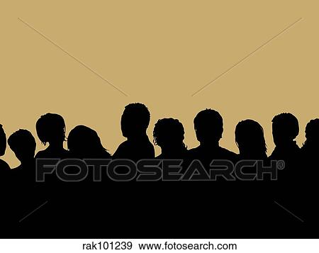 Audience View Large Illustration Stock Illustration - Audience. Fotosearch