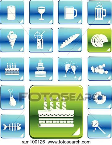 Stock Illustration - blue food. Fotosearch