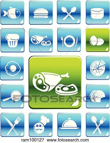 Stock Illustration - blue food. Fotosearch