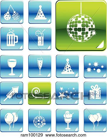 blue party View Large Illustration Stock Illustration - blue party. Fotosearch