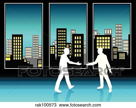 business meeting View Large Illustration Drawing - business meeting. Fotosearch