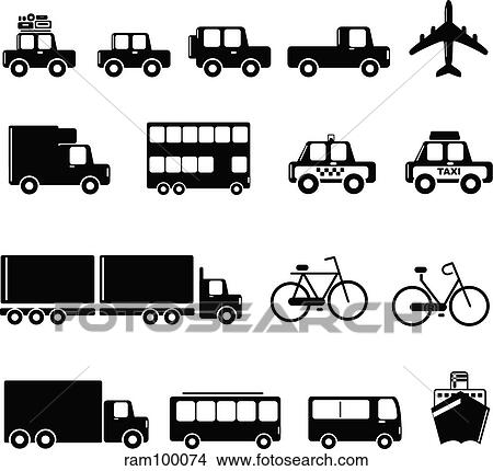 Stock Illustration - car icons. Fotosearch