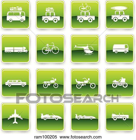 Stock Illustration - car icons. Fotosearch