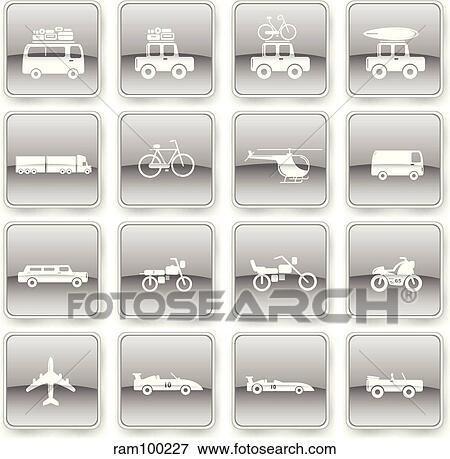 car icons View Large Illustration Stock Illustration - car icons. Fotosearch