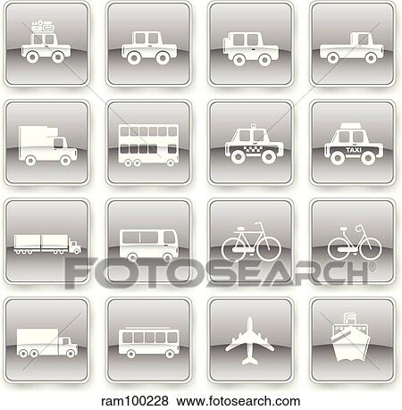 car icons View Large Illustration Stock Illustration - car icons. Fotosearch