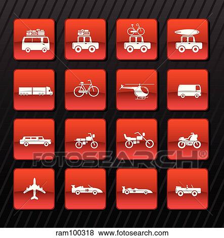car icons View Large Illustration Stock Illustration - car icons. Fotosearch