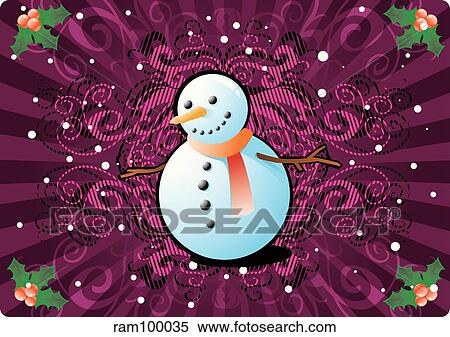 Stock Illustration - christ snowman. Fotosearch