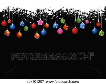 Christmas baubles View Large Illustration Stock Illustration - Christmas baubles. Fotosearch