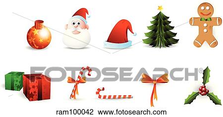 Drawing - christmas collection. Fotosearch