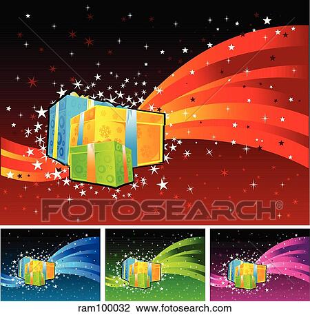 christmas gift View Large Illustration Drawing - christmas gift. Fotosearch